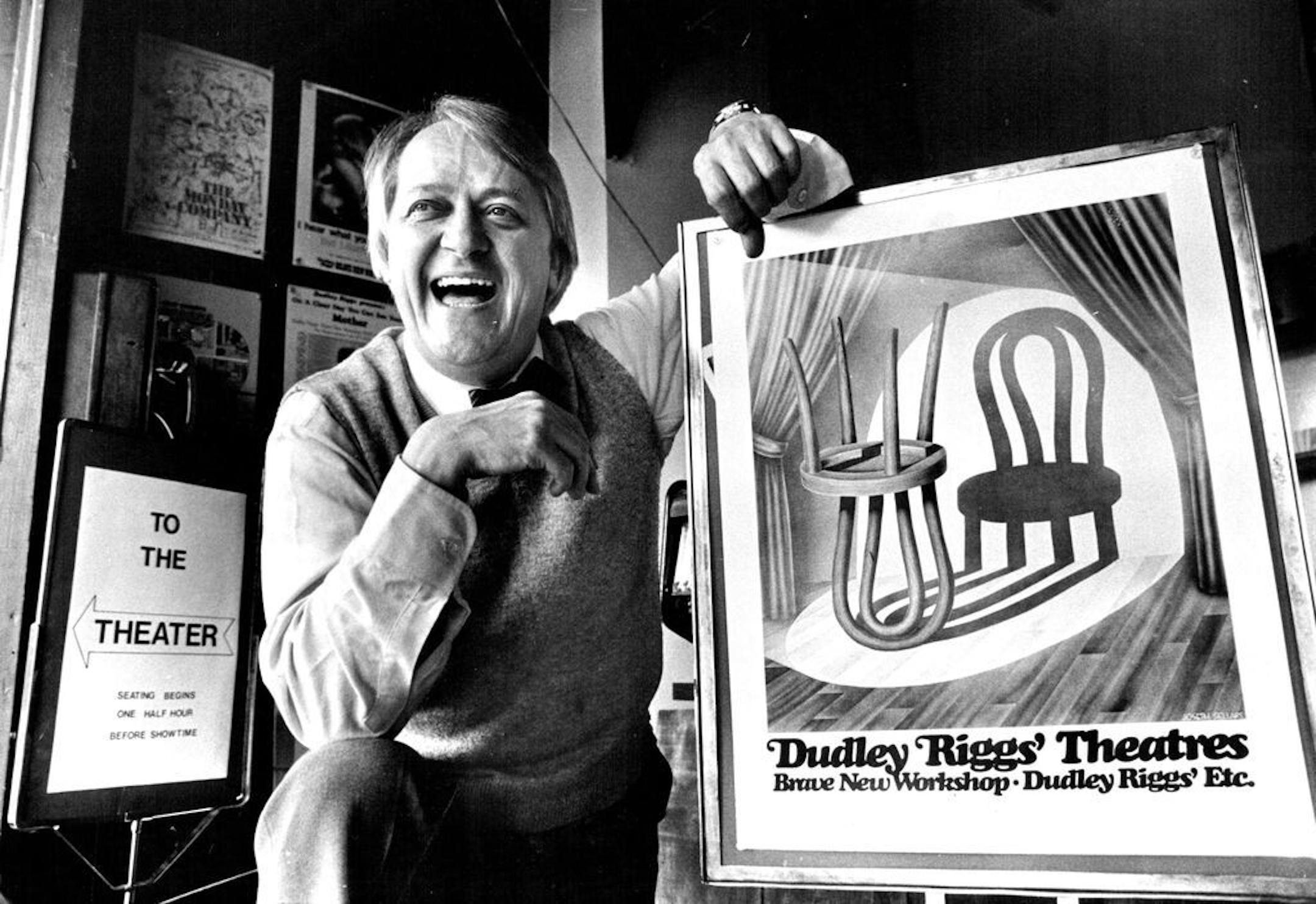 October 1981: "People don't want you raising hell at them on stage," said Dudley Riggs, who sees audiences getting older at both of his theaters.