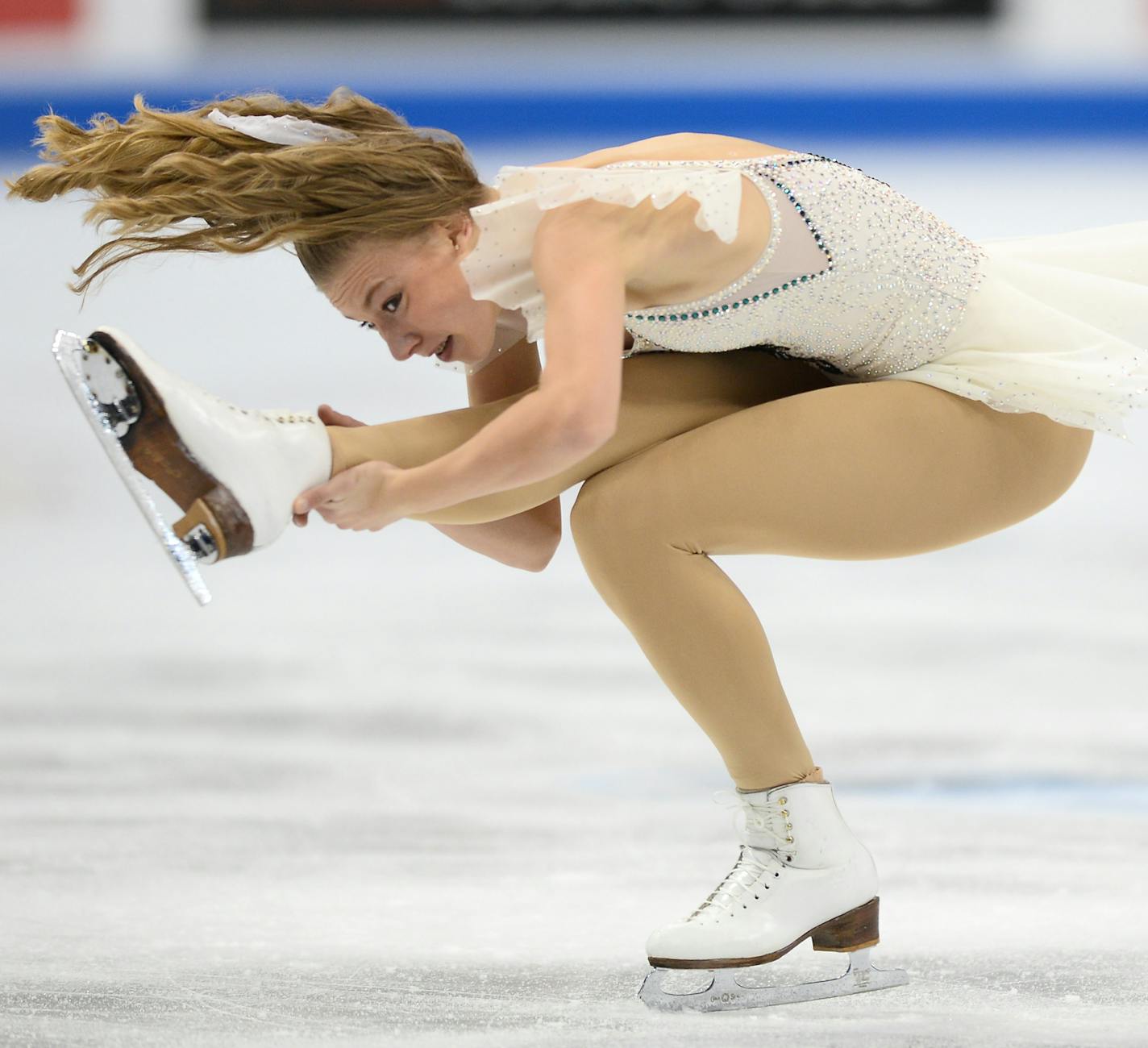 Polina Edmunds performed Saturday night in the Championship Ladies Free Skate Program of the 2016 Prudential U.S. Figure Skating Championships. ] (AARON LAVINSKY/STAR TRIBUNE) aaron.lavinsky@startribune.com The Championship Ladies Free Skate Program of the 2016 Prudential U.S. Figure Skating Championships was held at Xcel Energy Center on Saturday, Jan. 23, 2016 in St. Paul, Minn.