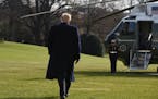 U.S. President Donald Trump walks towards Marine One while departing the White House Dec. 8, 2018 in Washington, D.C. Trump says White House chief of 
