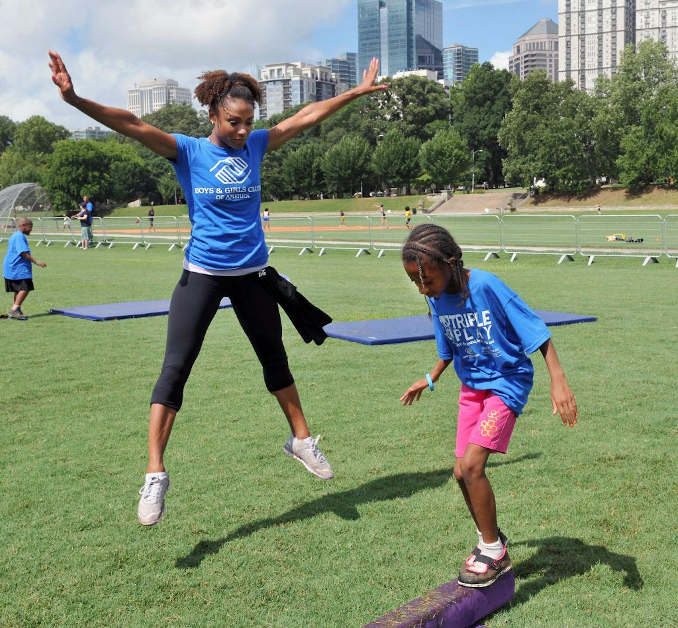 Former Olympian Dominique Dawes made a splashy entrance at Fox 9 this week.
