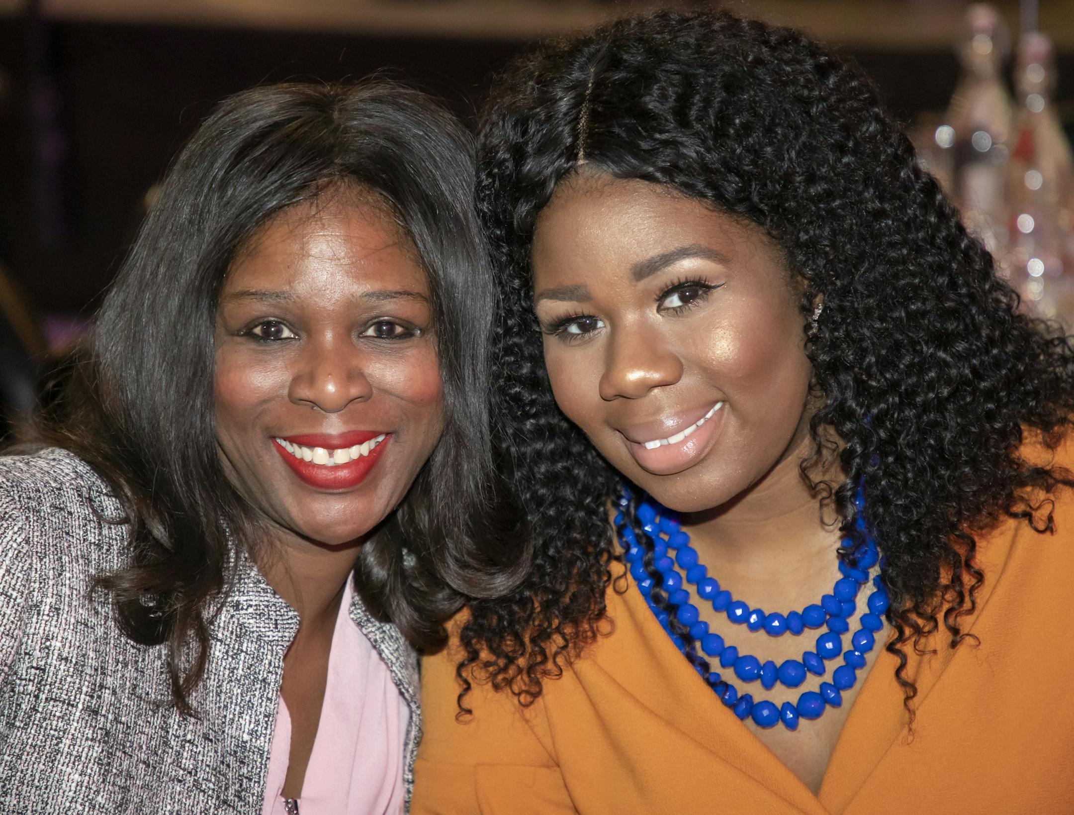 Tamika Hoskin-Jones and Tiara Jones at the 2020 Dr. Martin Luther King Jr. Holiday Breakfast. [ Special to Star Tribune, photo by Matt Blewett, Matte B Photography, matt@mattebphoto.com, 2020 Dr. Martin Luther King Jr. Holiday Breakfast, The Armory, Minneapolis, Minnesota, SAXO 1010220594 FACE012620