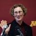 Rebecca Cunningham  spoke to the media immediately after she was elected by University of Minnesota regents as the new president of the University of 
