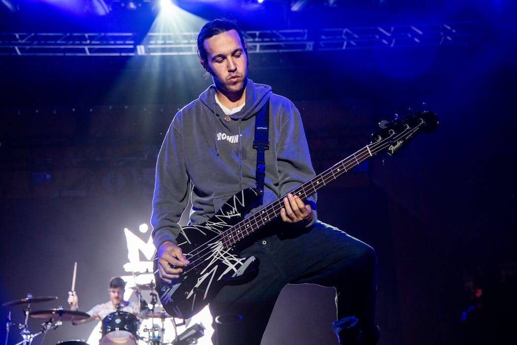 Pete Wentz of Fall Out Boy performed at the Bunbury Music Festival on May 31, 2019, in Cincinnati. 