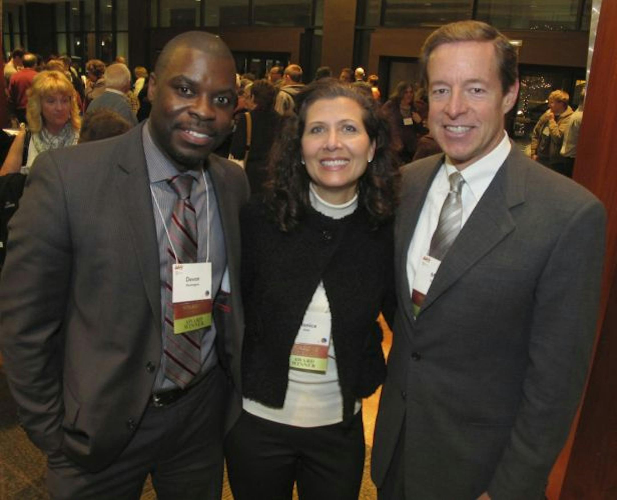 Devon Washington, Monica Dahl and Mike Schrock