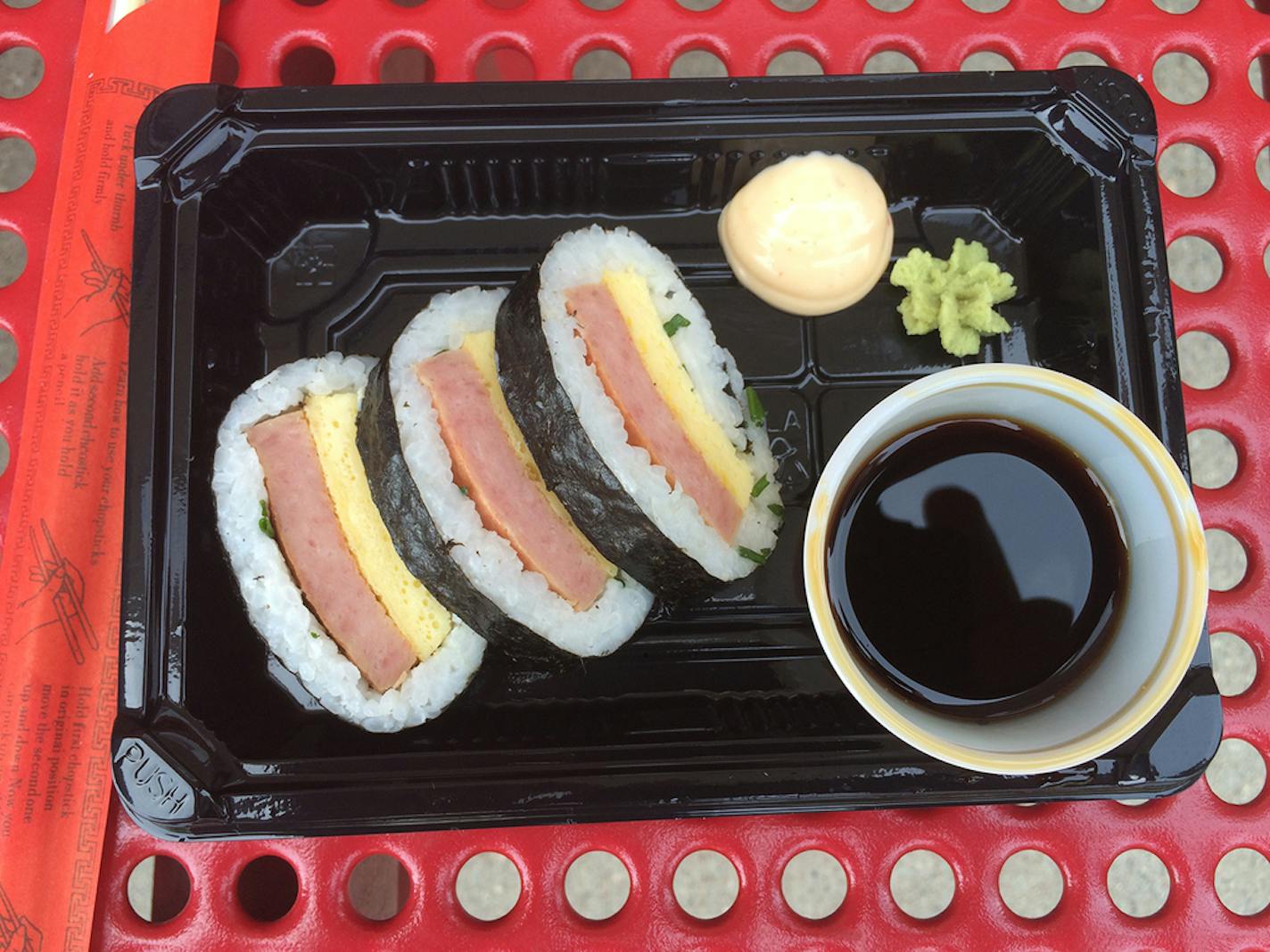 Spam sushi.