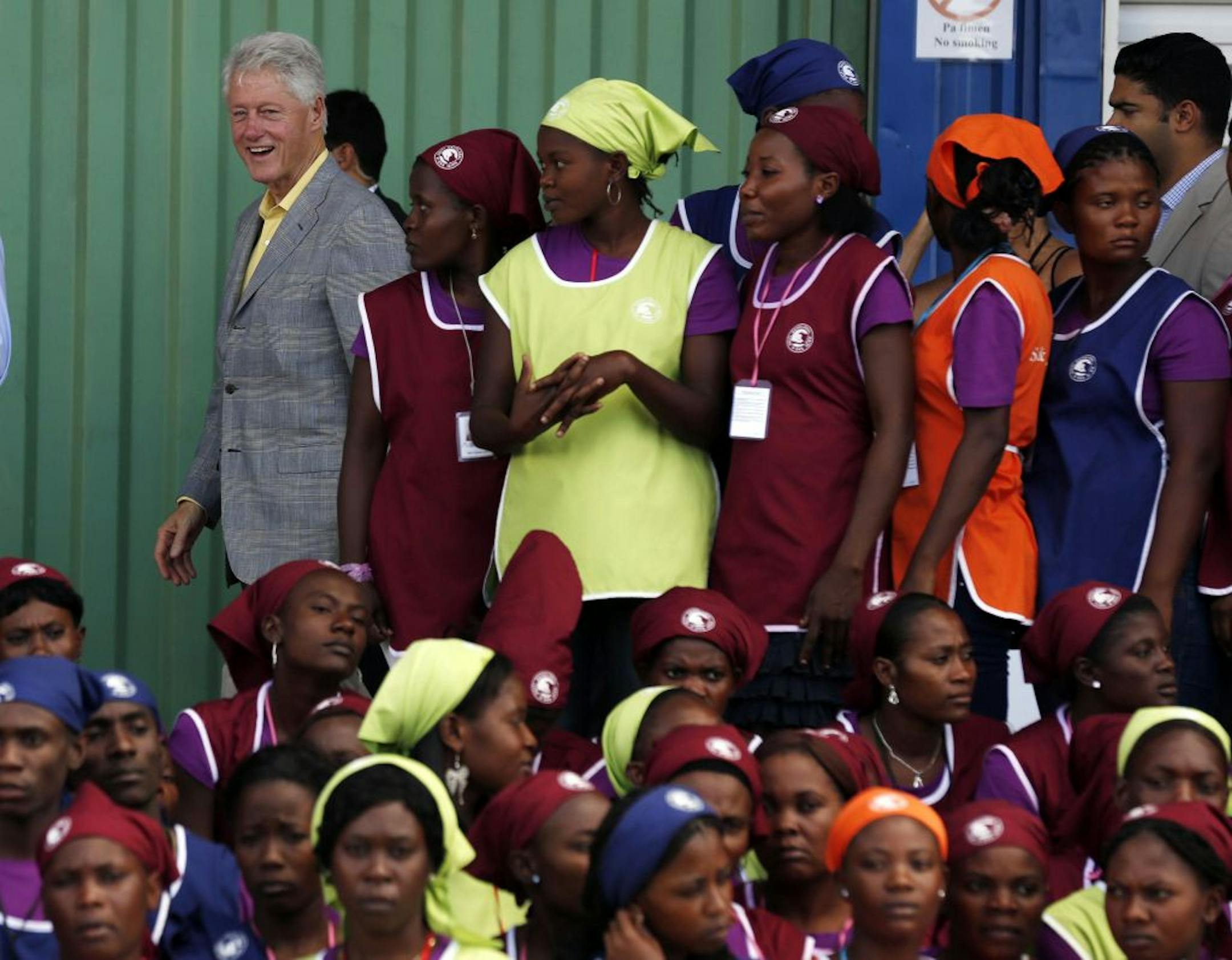 Former President Bill Clinton at the grand opening of the new Caracol Industrial Park in Haiti on Monday.