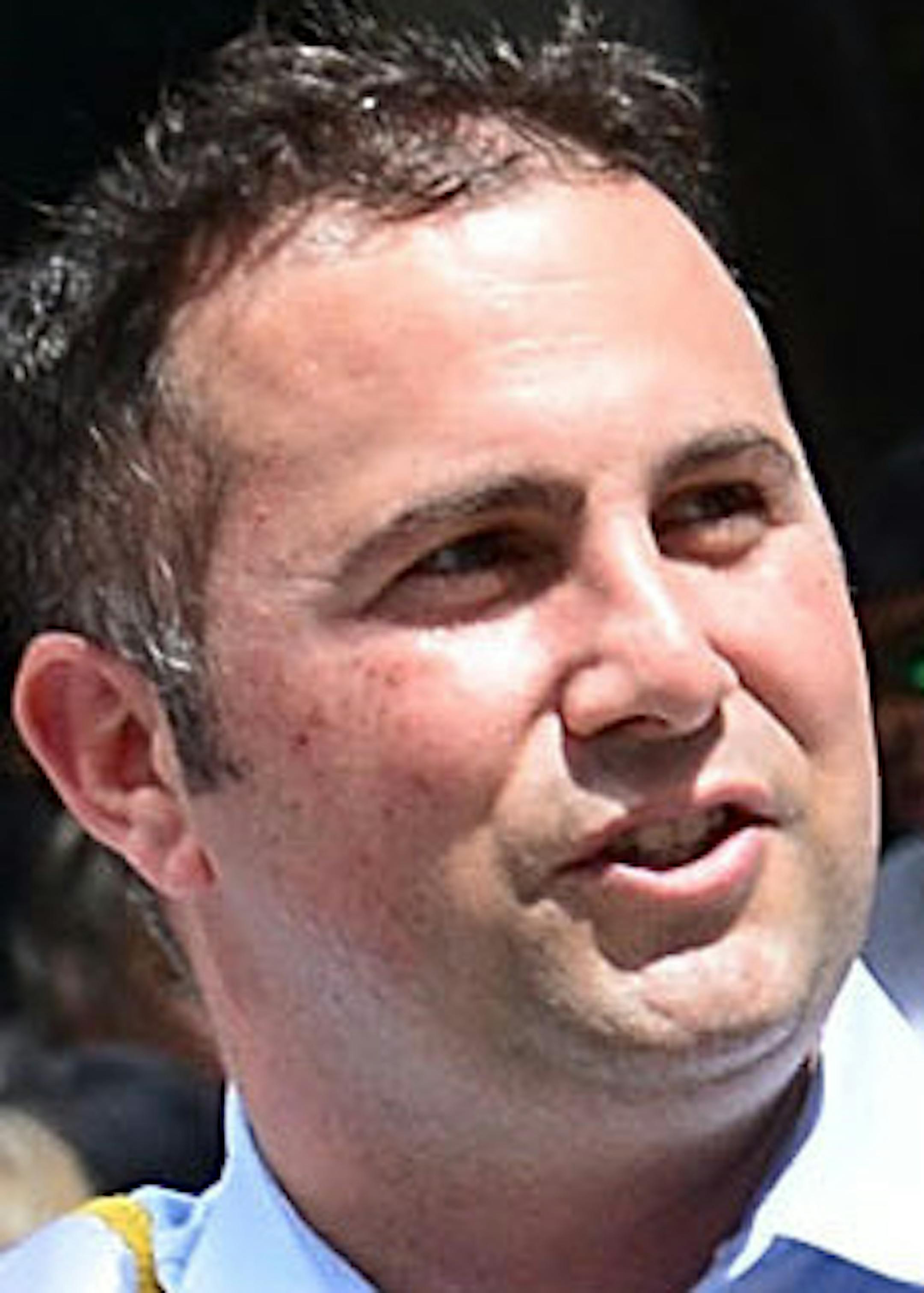 Orlando Mayor Buddy Dyer, right, and Congressman Darren Soto (D-Fla.) participate in a parade on April 29, 2017 through downtown Orlando, Fla. Soto caught heat over the weekend for telling a group of newly arrived hurricane evacuees from Puerto Rico to say they intend to stay in Florida so that they can access health care benefits. (Gerardo Mora/EFE/Zuma Press/TNS) ORG XMIT: 1221176