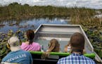 Patrick Connolly of the Orlando Sentinel took an airboat ride on Lake Tohopekaliga with Captain Jim and the Duus family from Norway. (Patrick Connolly
