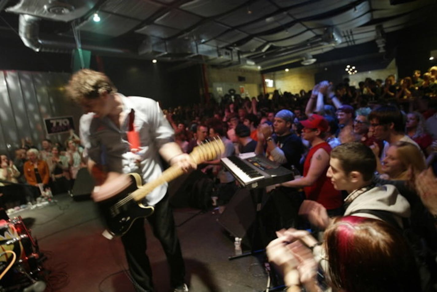 At the grand opening of Triple Rock's music room with Lifter Puller in 2003. / Carlos Gonzalez, Star Tribune