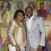April D. Ryan and Kenny Latimore attend the Salute Her: Beauty of Diversity Awards luncheon presented by Toyota & AARP hosted by WHUR and Cafe Mocha R