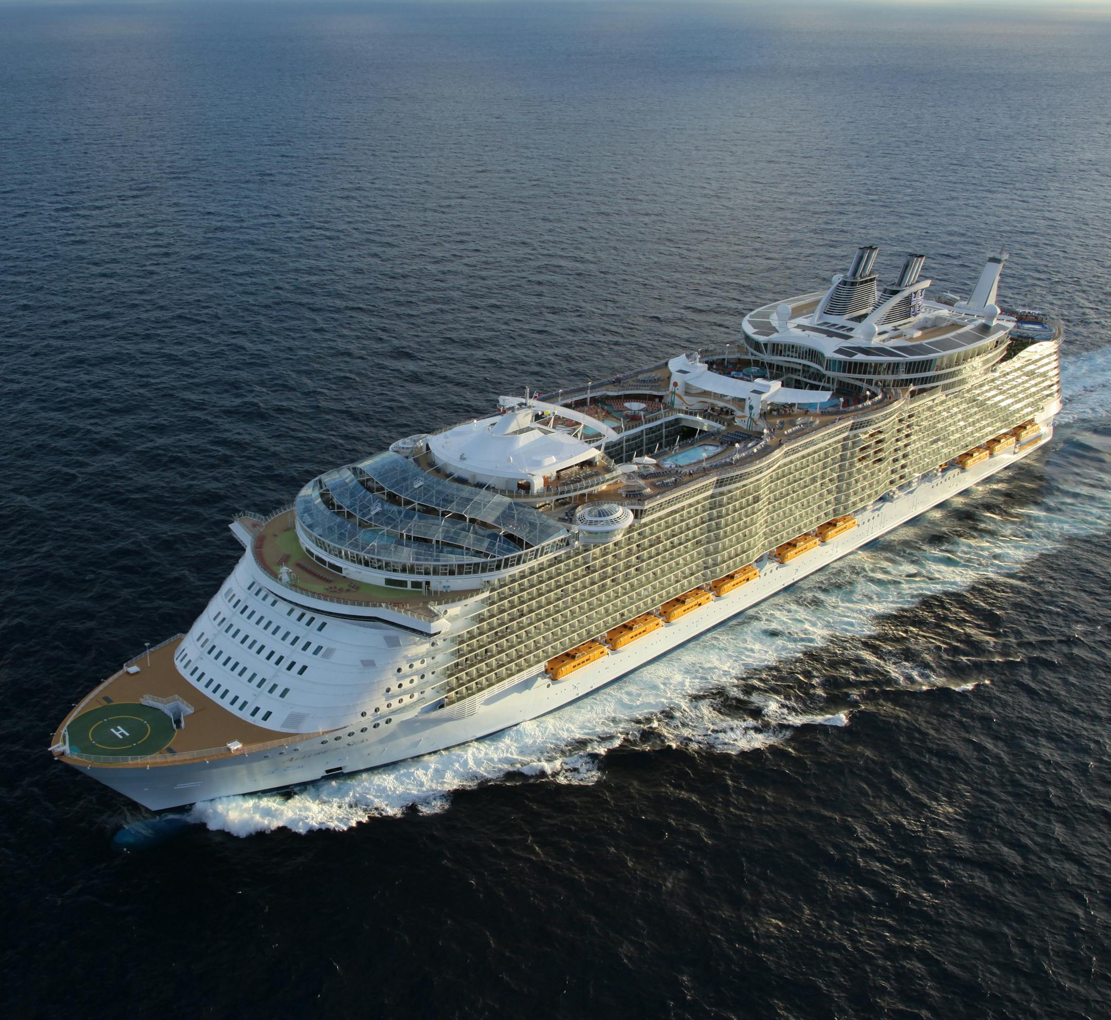 Allure of the Seas is the world's largest cruise ship.