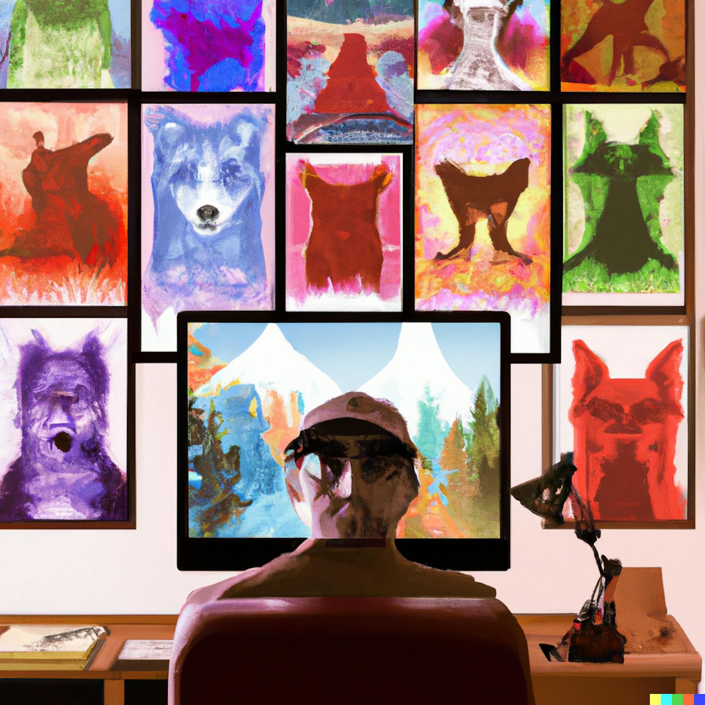 AI art dog portraits DALL-E 3