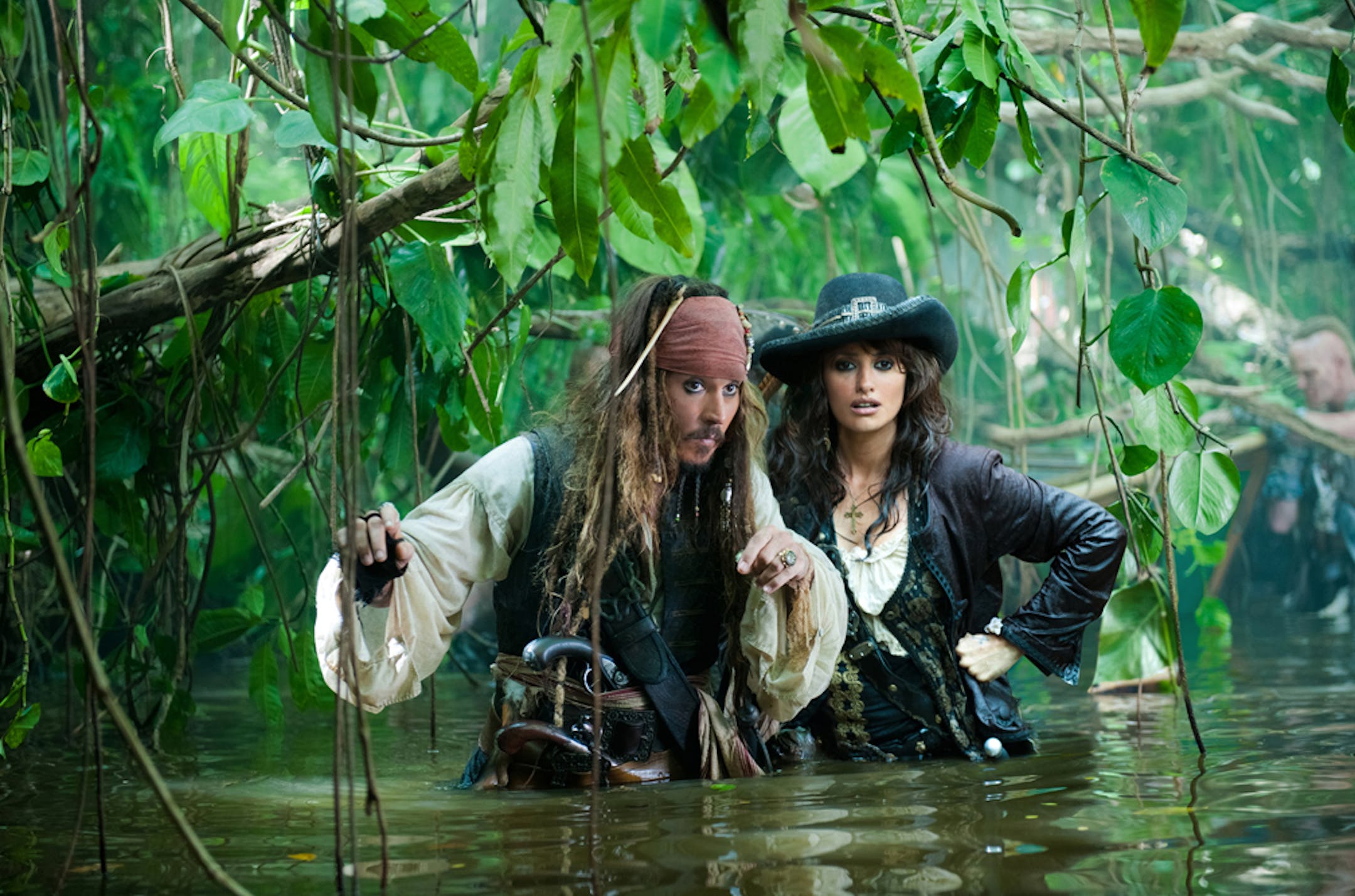 Johnny Depp and Penelope Cruz in "Pirates of the Caribbean: On Stranger Tides."