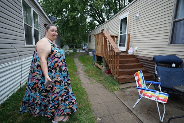 Tammy Van Horn has been told to make multiple fixes to her mobile home where she lived for 16 years, or she could face eviction. Residents of mobile h