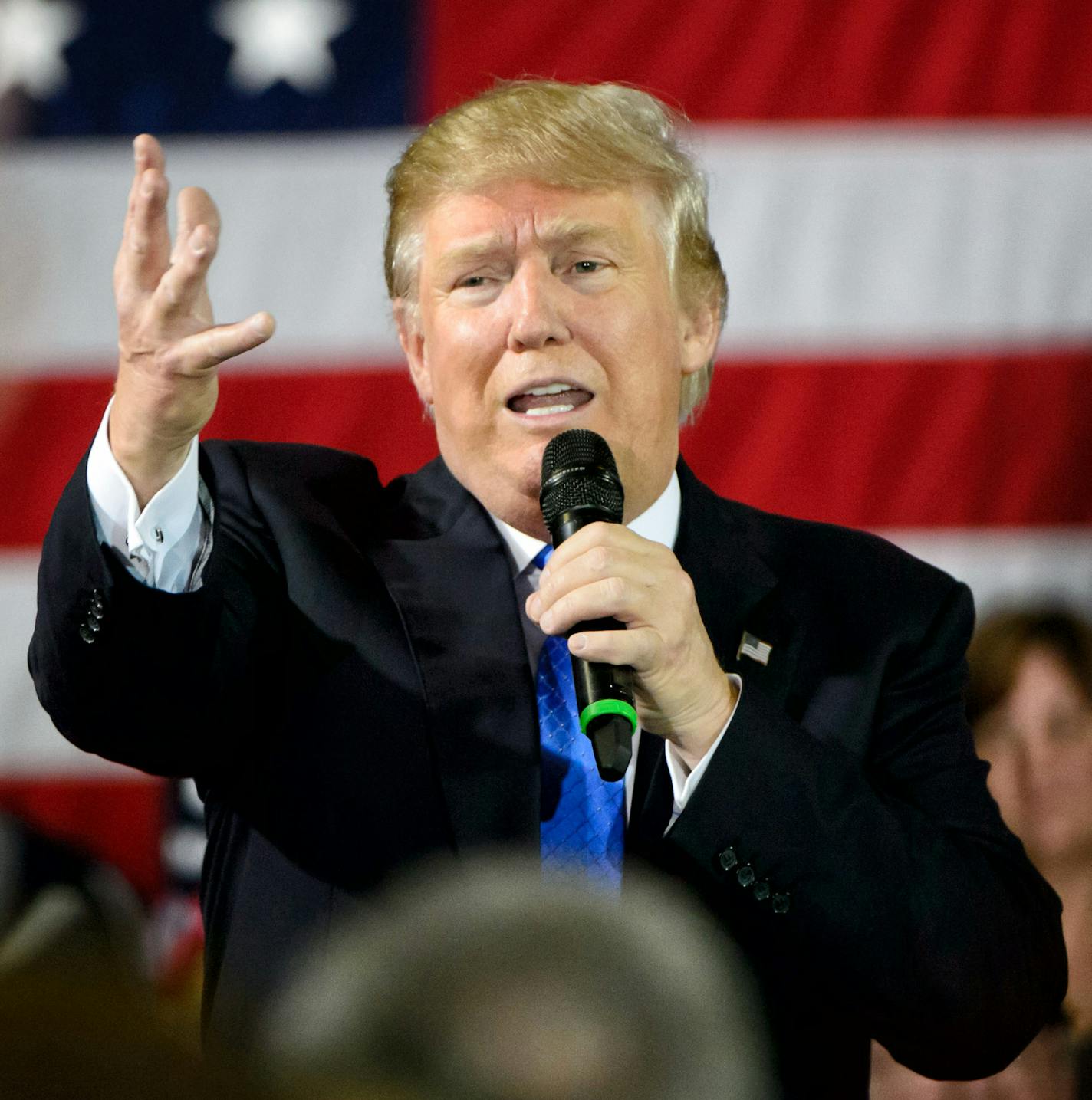 Donald Trump pitched his familiar themes in Janesville.