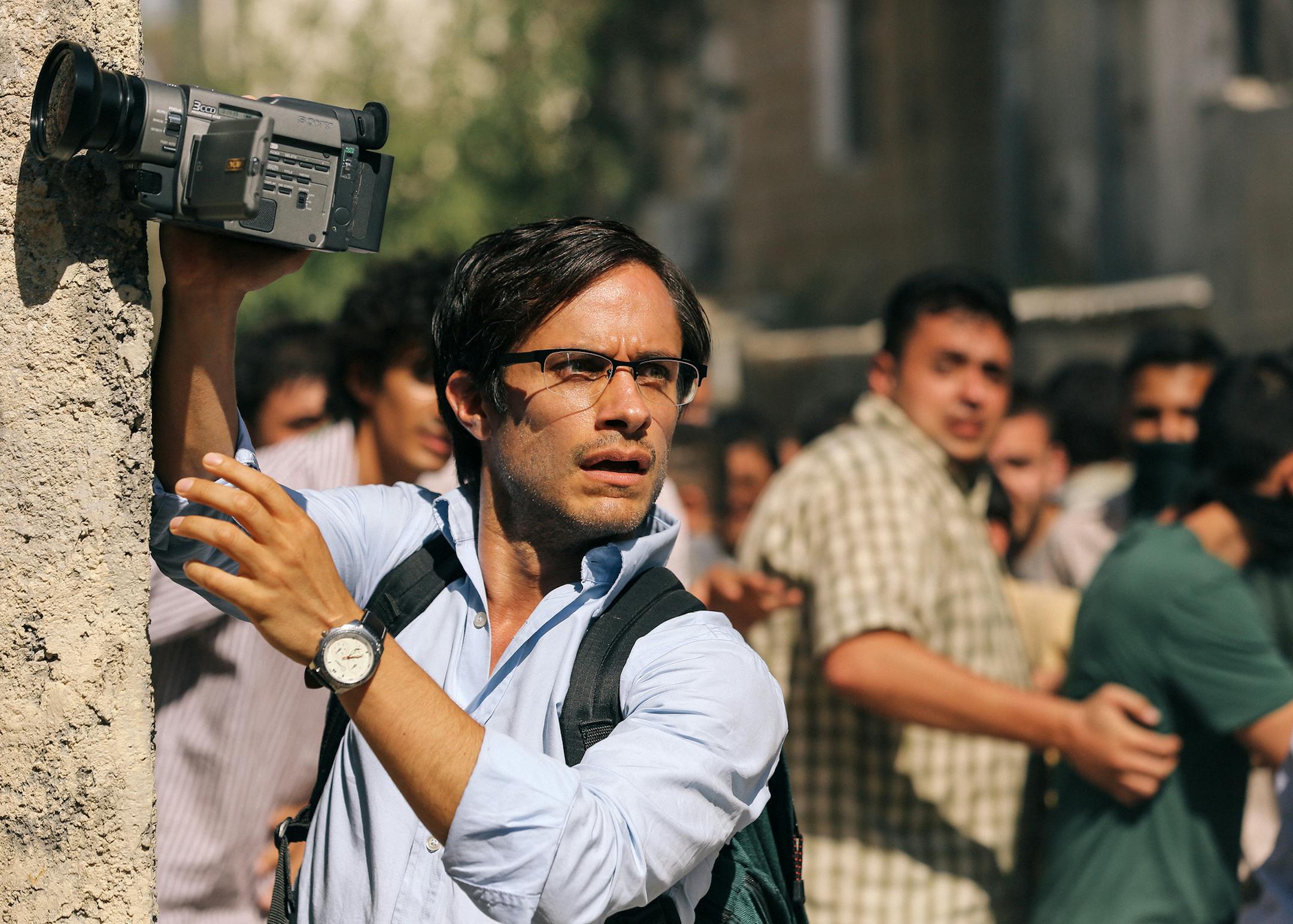 This image released by Open Road Films shows Gael Garcia Bernal in a scene from the film, "Rosewater." (AP Photo/Open Road Films, Laith Al-Majali)