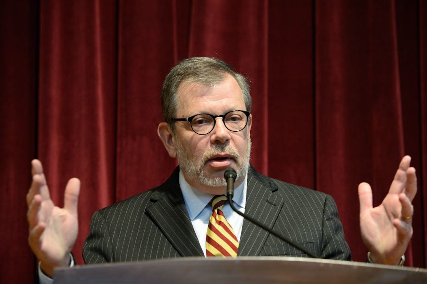 President Kaler announced the resignation of Norwood Teague, Gophers athletics director at University of Minnesota.