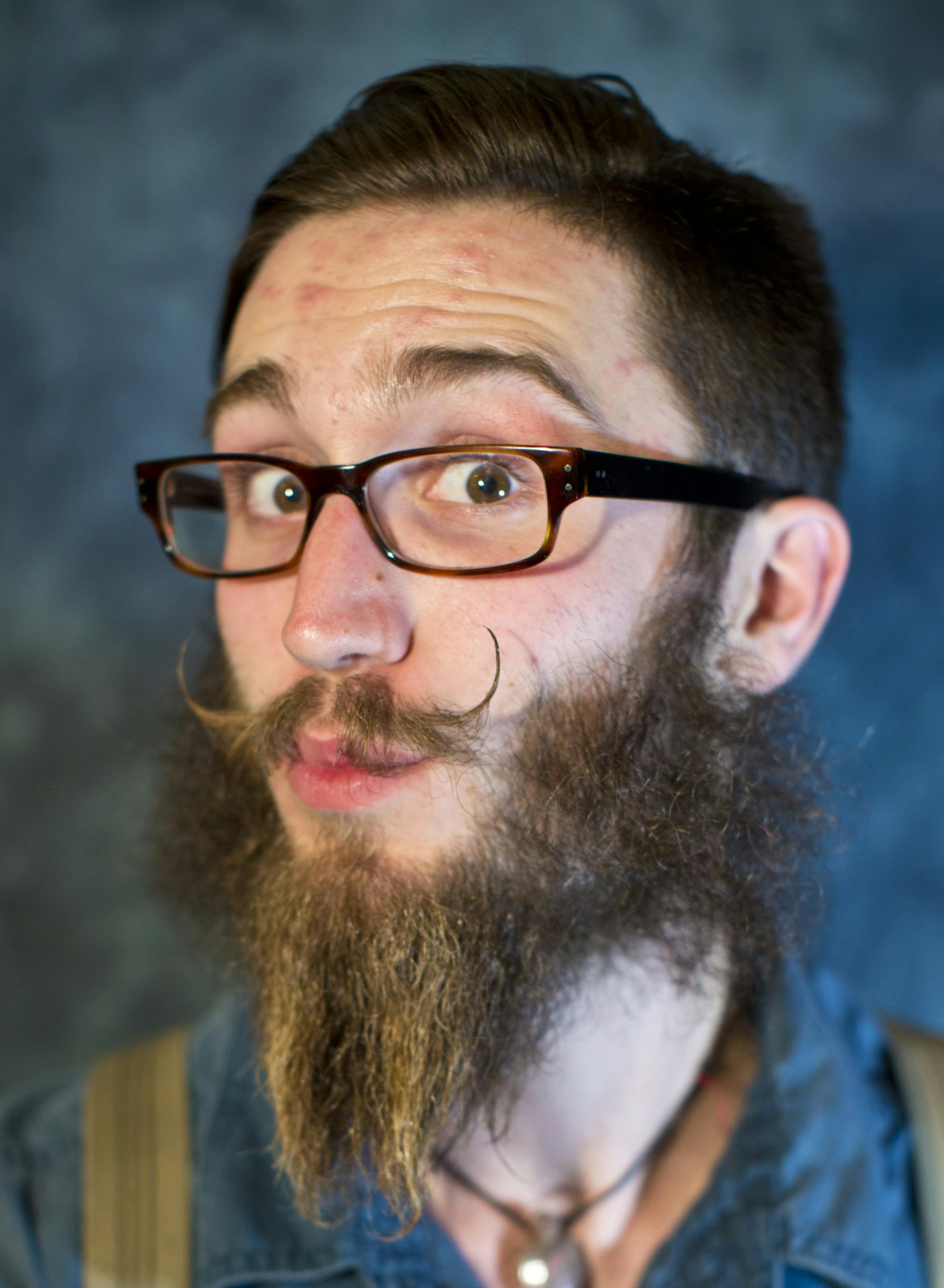 Cooper Nord's, 21, beard photographed at Dangerous Man Brewing Co. on November 7, 2013 in Minneapolis, Minn. ] RENEE JONES SCHNEIDER &#x2022; reneejones@startribune.com