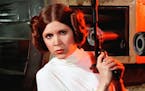 Carrie Fisher starred as Princess Leia in the "Star Wars" movies.