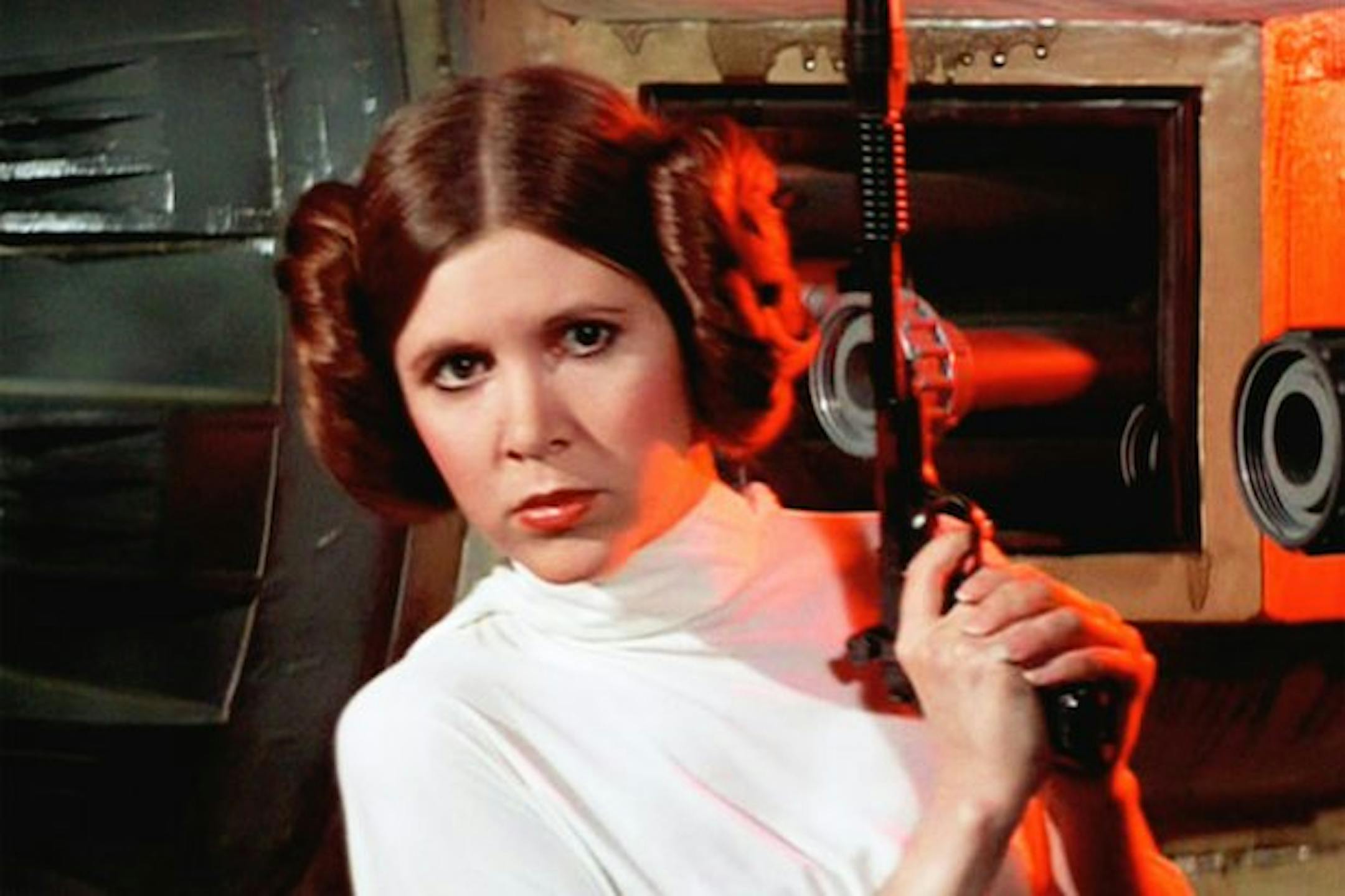 Carrie Fisher starred as Princess Leia in the "Star Wars" movies.