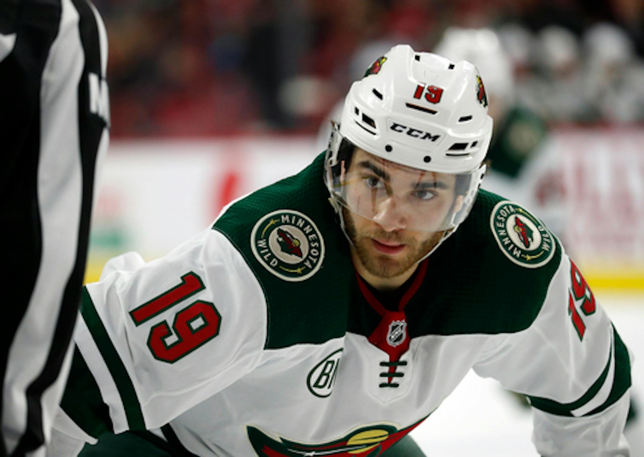 Luke Kunin, shown with the Minnesota Wild during the 2018-19 season, has been a key performer with the Iowa Wild in the AHL playoffs. His five points are tied for the team lead.