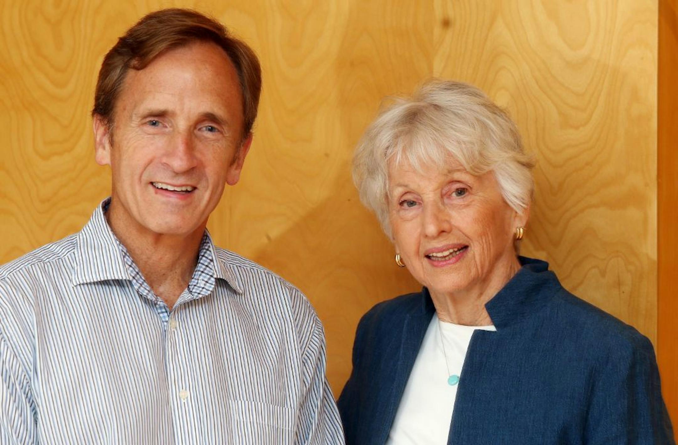 Tim Thorpe, executive director; and Penny Winton, founder and funder of Pathways, at Pathways in South Minneapolis.