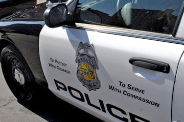 A Minneapolis Police Department squad car.