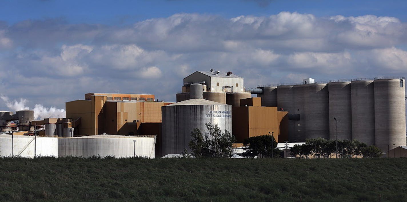 The Southern Minnesota Beet Sugar Cooperative in Renville produces sugar from sugar beets, which had a record harvest this year.