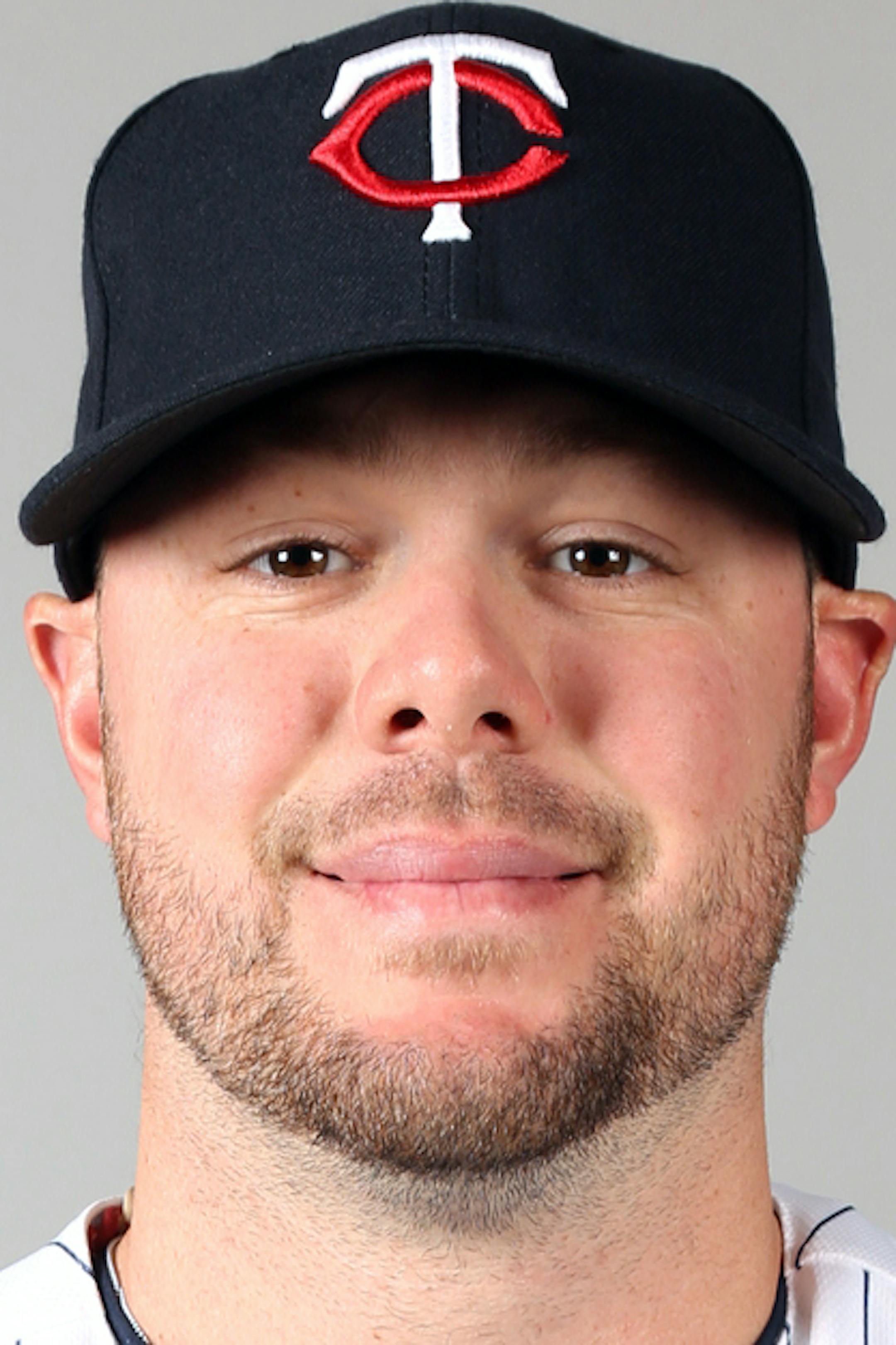 FORT MYERS, FL - FEBRUARY 19: Ryan Pressly (57) of the Minnesota Twins poses during Photo Day on Tuesday, February 19, 2013 at Hammond Stadium in Fort Myers, Florida. (Photo by Robbie Rogers/MLB Photos via Getty Images) *** Local Caption *** Ryan Pressly ORG XMIT: 159448017