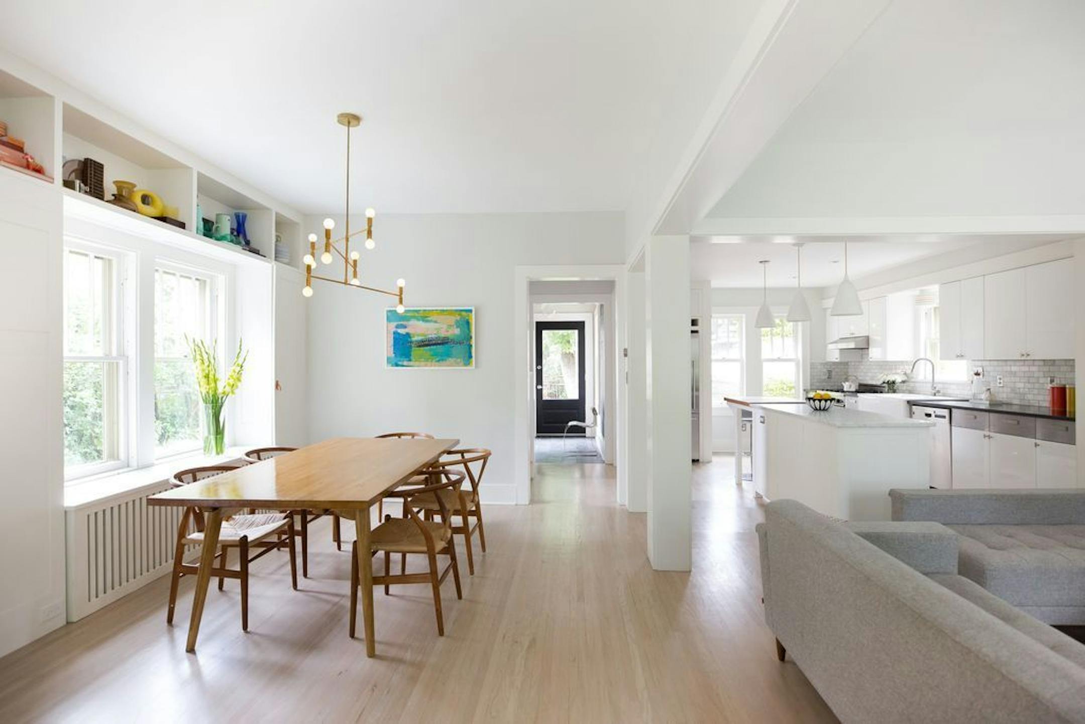 The main floor renovation of a 1920s home kept the spirit of the original within the existing footprint, by Christine Albertsson, Albertsson Hansen Architecture.