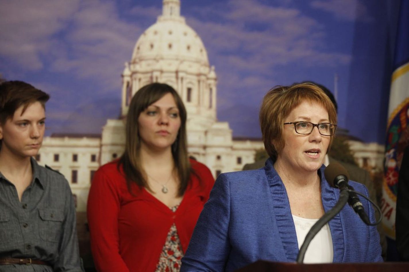 "The gains made by generations of women before us to ensure our independence economically and in private health care matters are under attack," said state Rep. Erin Murphy.