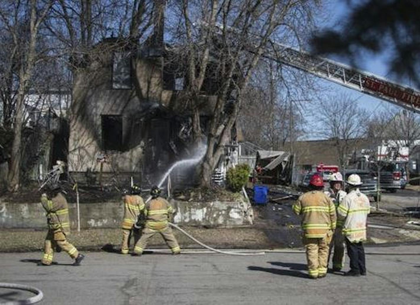 A house exploded on the 600 block of Hall Avenue in St. Paul on Saturday afternoon.