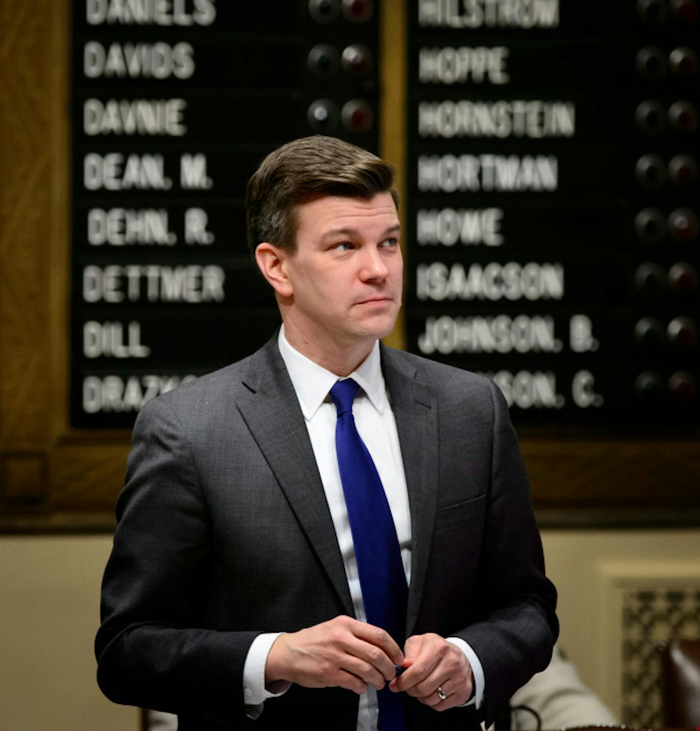 on the House floor. Rep. Ryan Winkler, DFL-Golden Valley    ] GLEN STUBBE * gstubbe@startribune.com Thursday, February 19, 2015