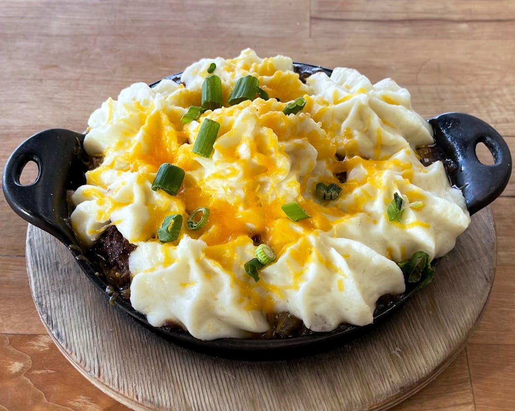 A shepherd’s pie with ground bison is among the St. Patrick’s Day specials at Mason Jar in Eagan.