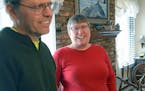 (Left to right) Jim Clemens, who suffers from Parkinson's disease, Crohn's disease and ulcerative colitis, is cared for by his wife, Meg Clemens. Meg 