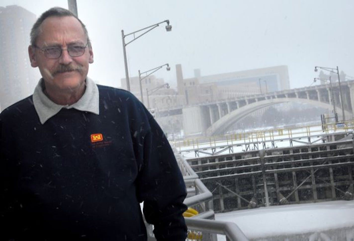 Greg Yale, 57, has been the lock master of the Upper St. Anthony Falls Lock for four years.