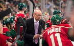 Minnesota Wild head coach Mike Yeo talked to left wing Zach Parise (11) during a game in October.