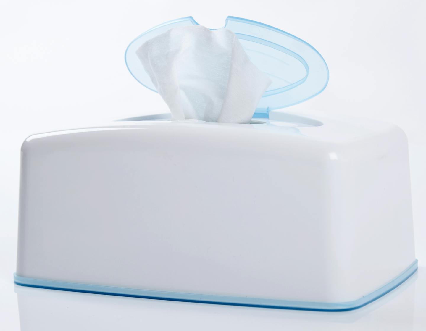 Tissue box of cleaning napkins