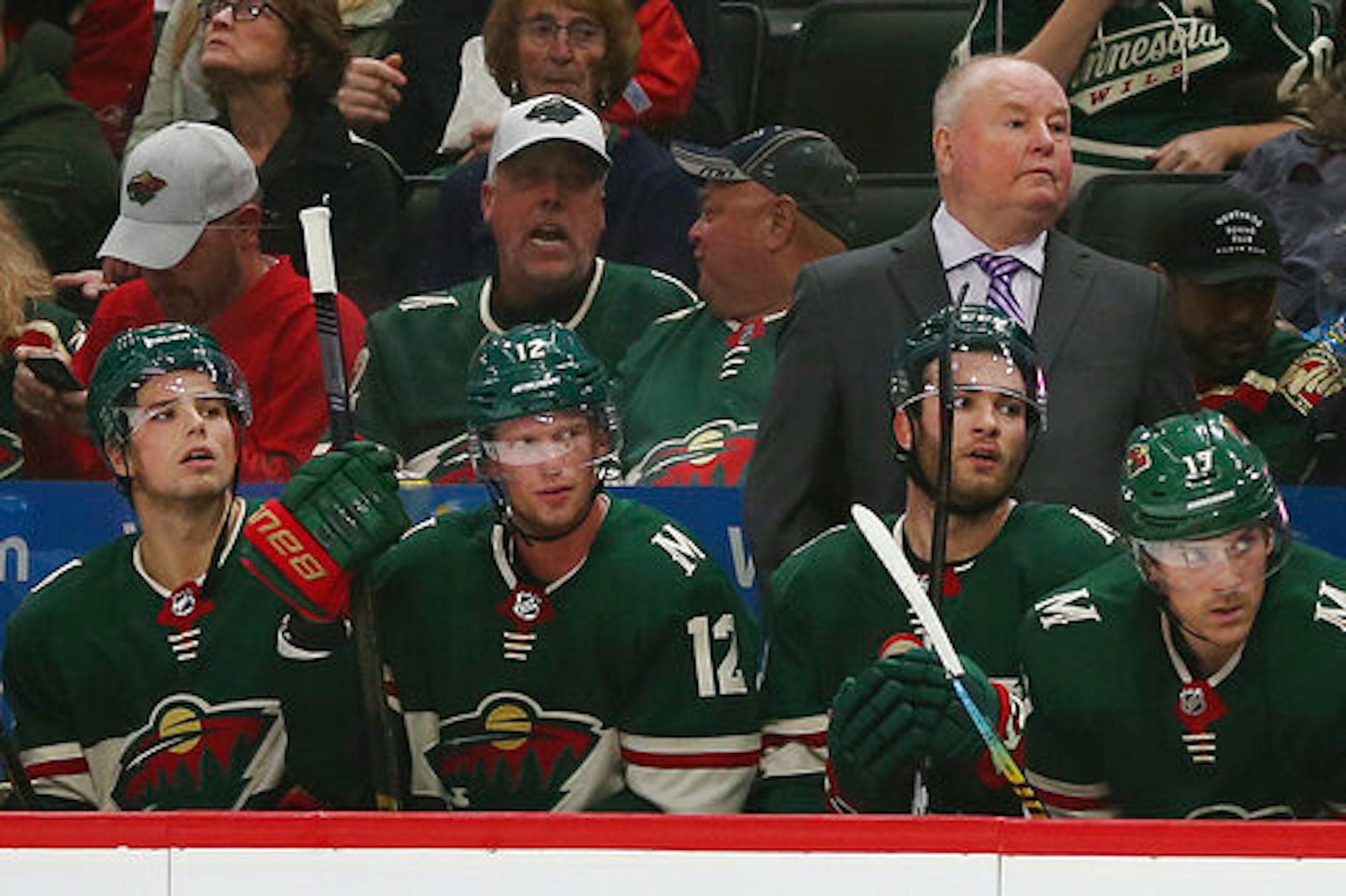 Coach Bruce Boudreau and the Wild are off to a 4-9 start.