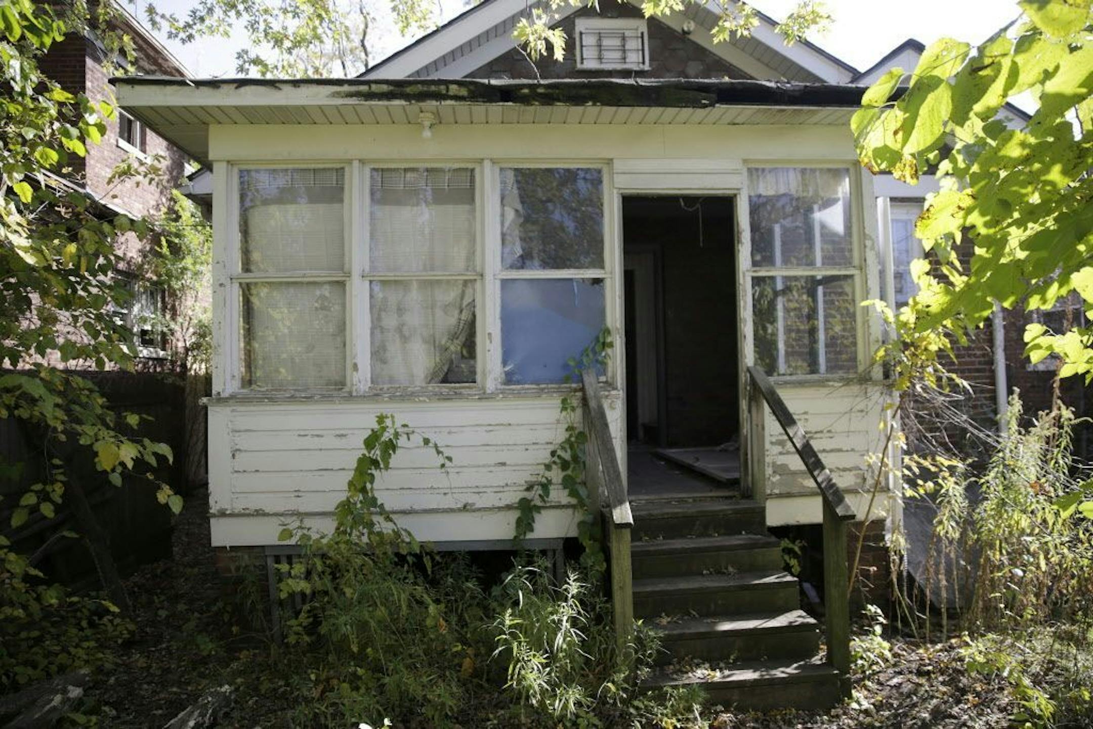 The abandoned house at 4330 Massachusetts St. in Gary, Ind., where a 43-year-old man directed police to find the body of a woman.