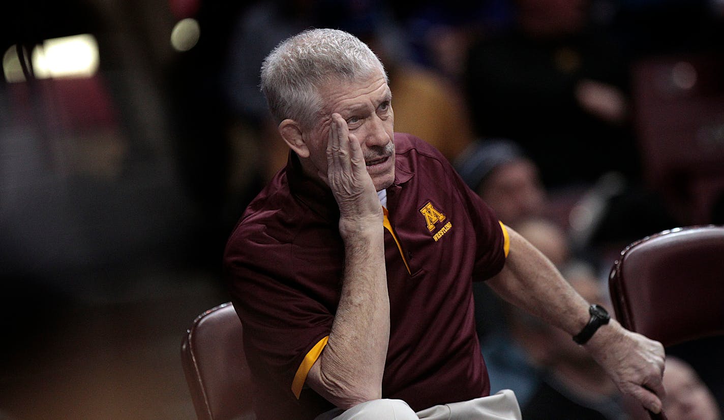 Gophers wrestling coach J Robinson