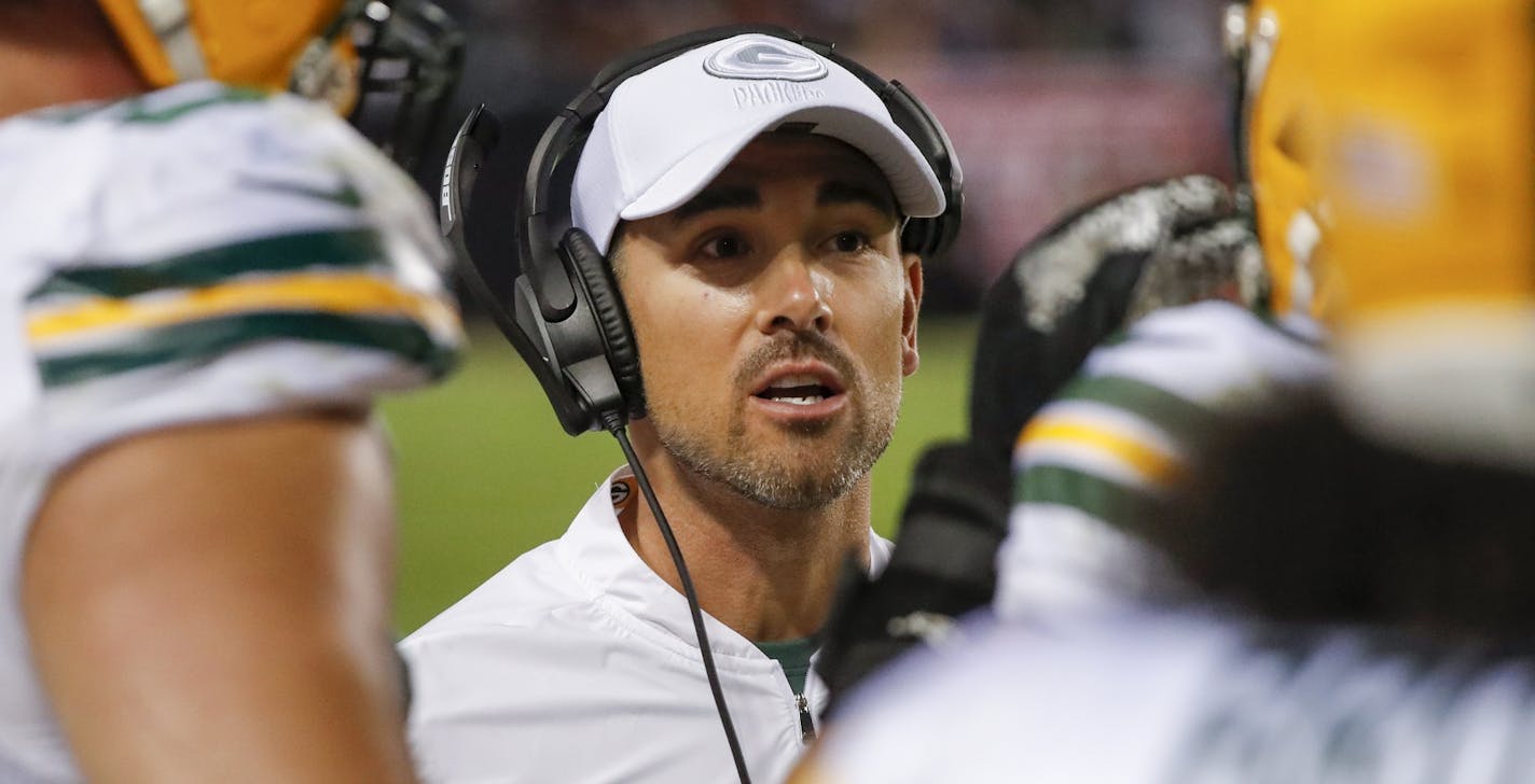 Green Bay Packers head coach Matt LaFleur