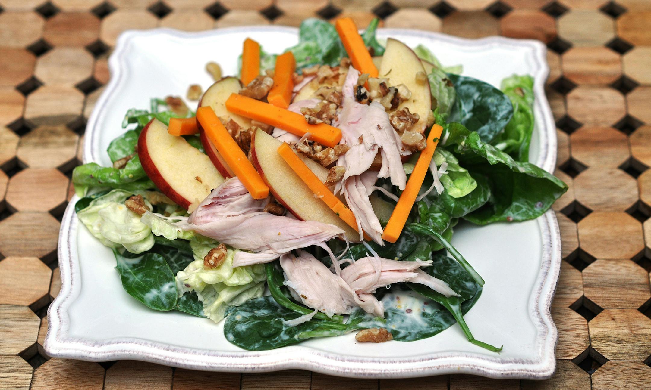 Harvest salad for healthy family. Photo by Meredith Deeds, Special to the Star Tribune