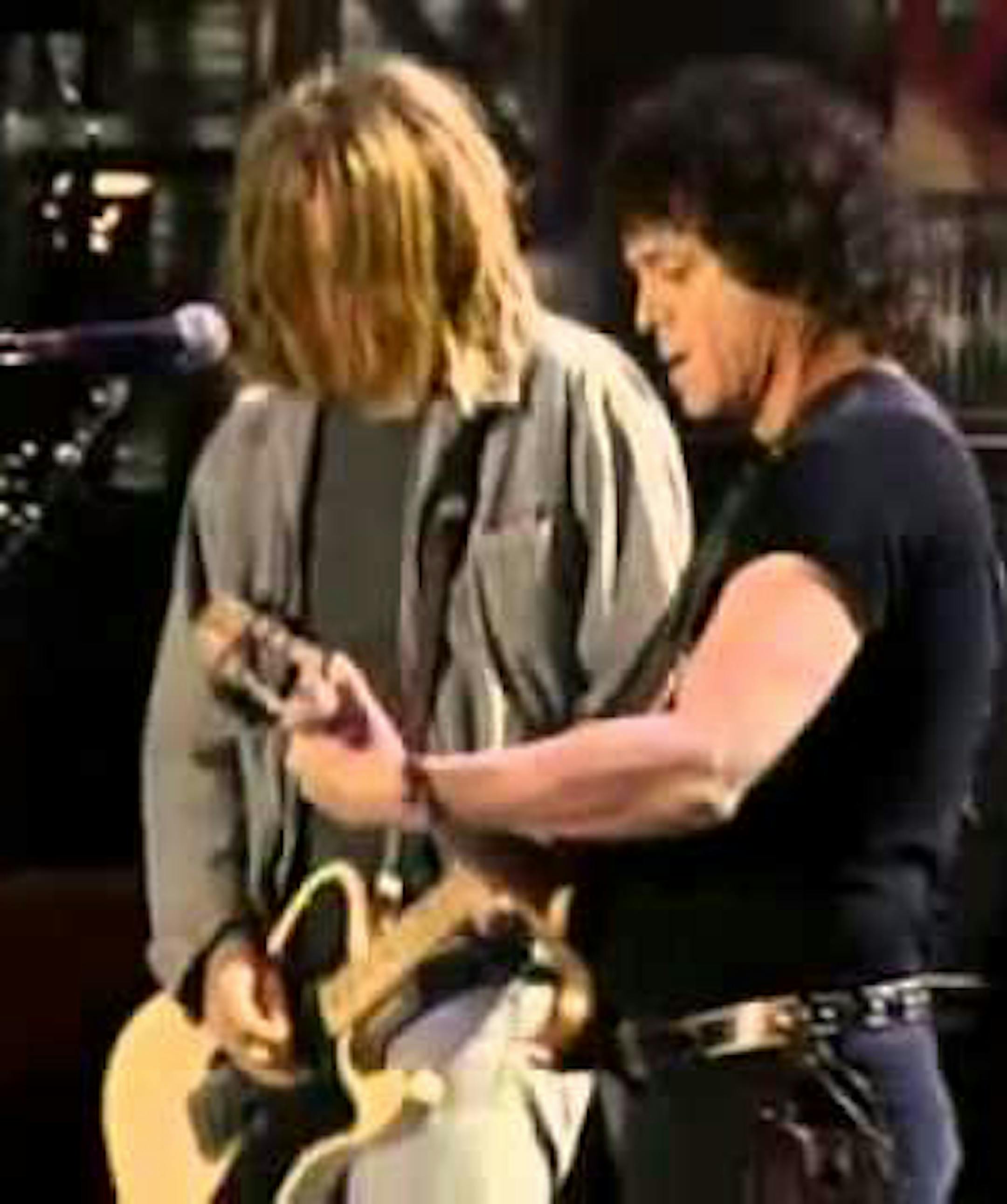 Dave Pirner and Lou Reed in 1995