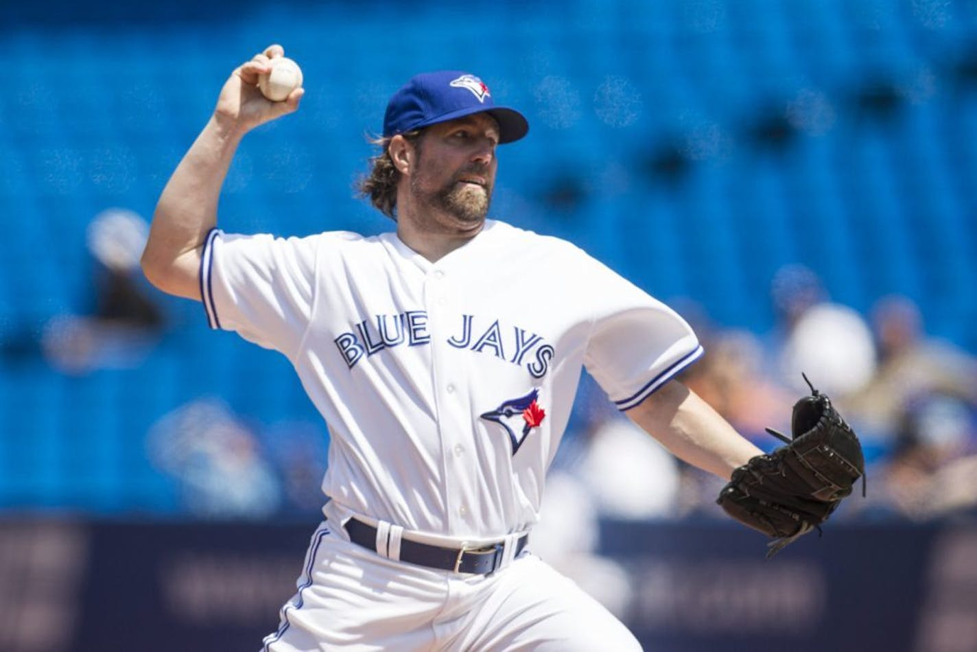 Toronto Blue Jays starting pitcher R.A. Dickey