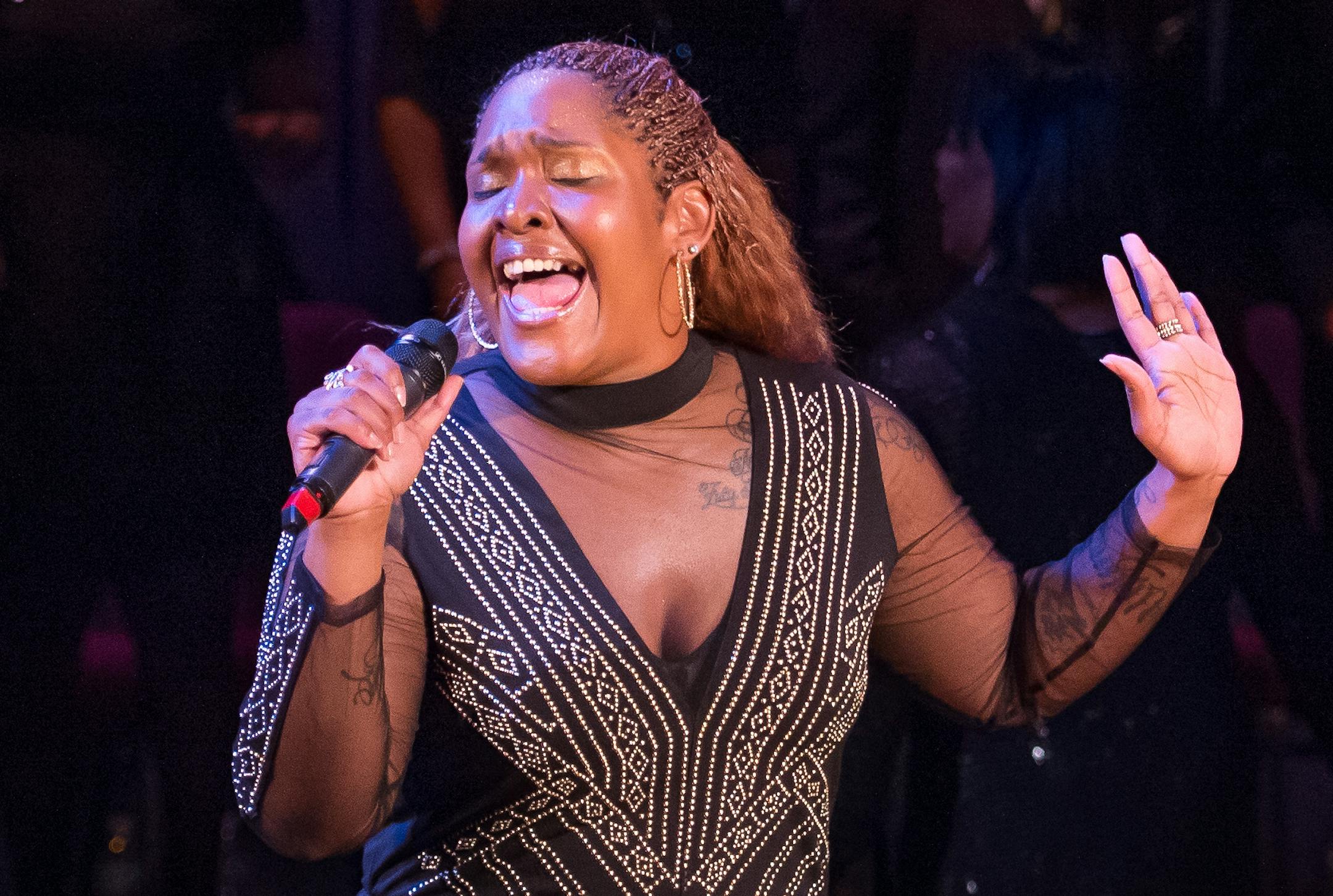 PaviElle French in "Black Nativity" at the Penumbra Theatre. Photo by Caroline Yang