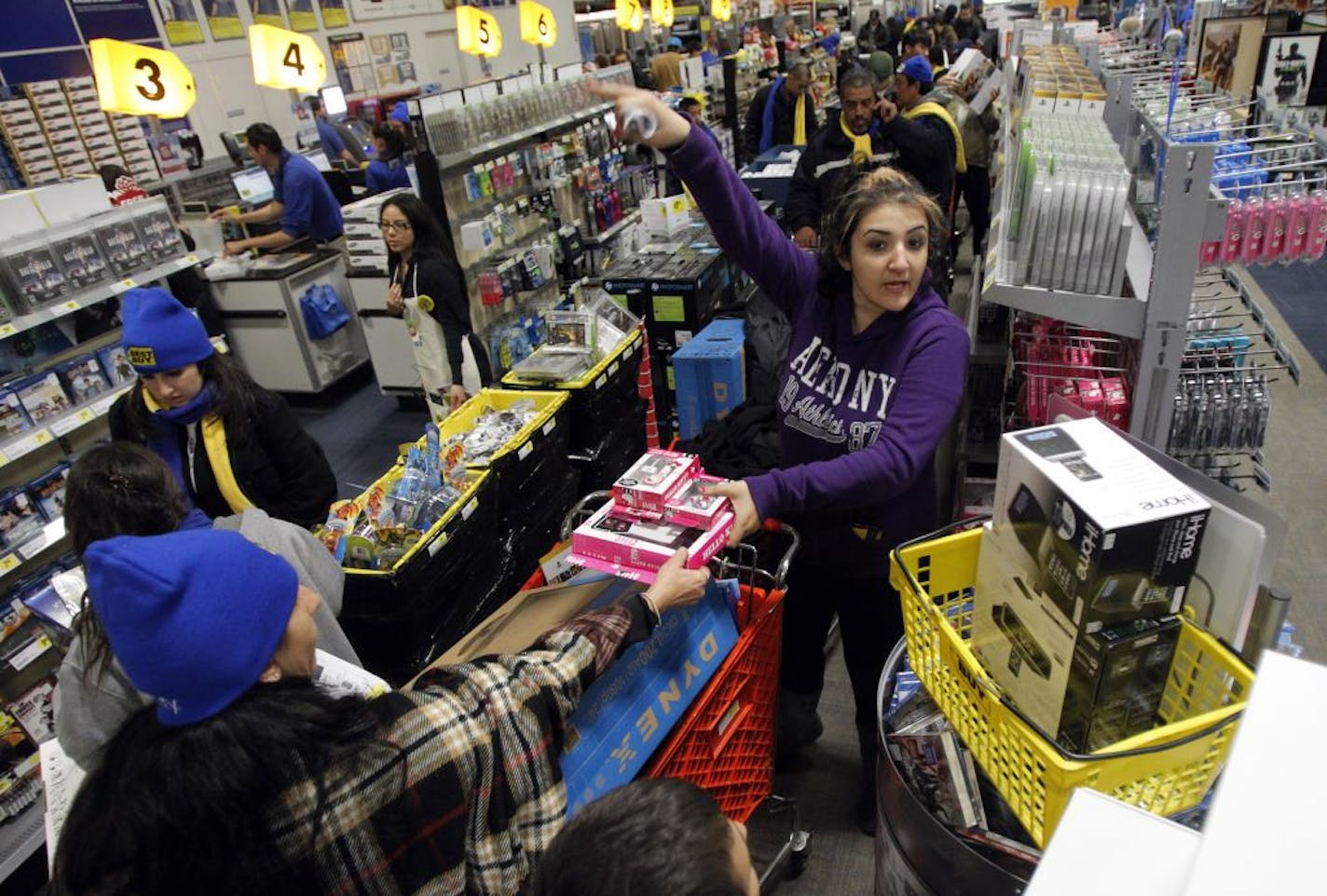 "Black Friday" at a Best Buy store in California.