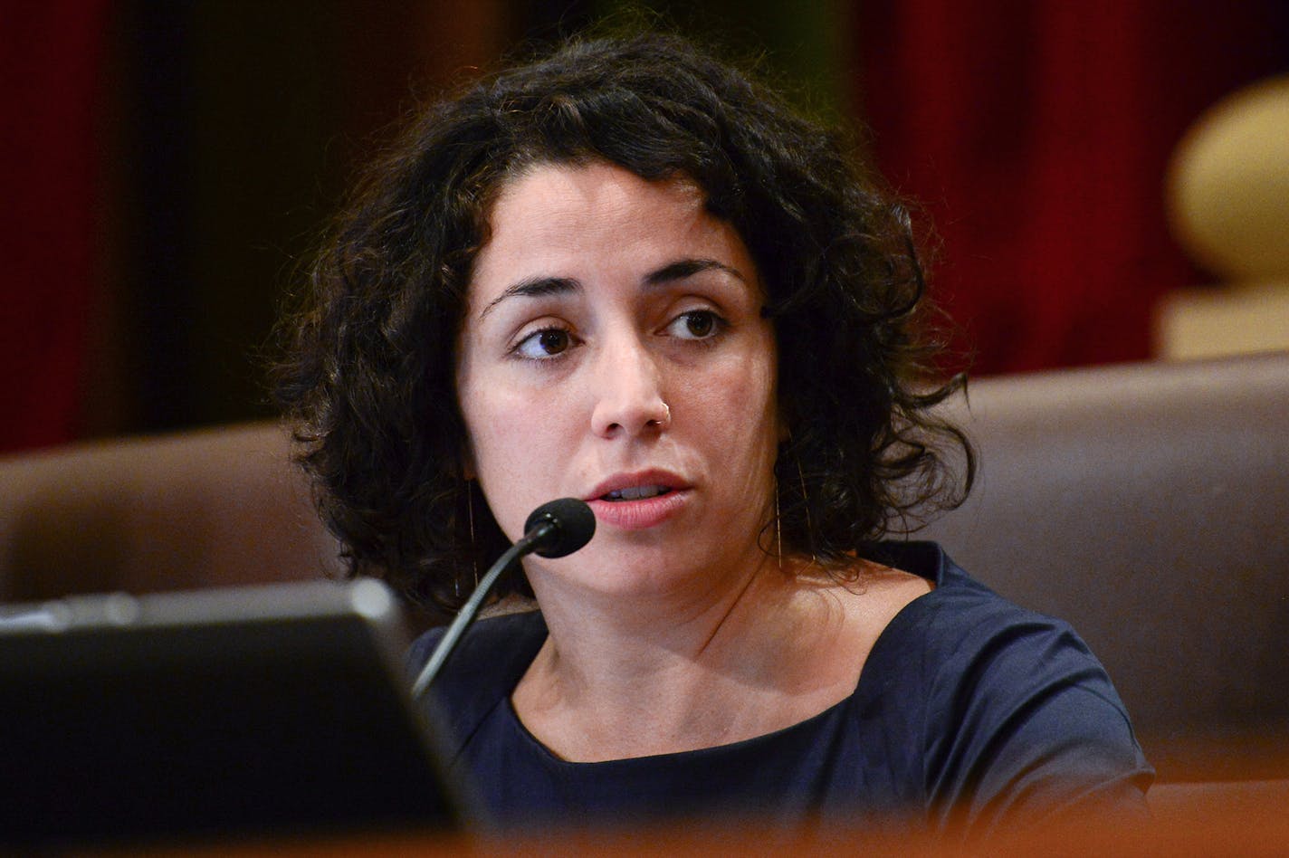 Minneapolis City Council Member Alondra Cano, here in 2014, co-sponsored a motion to have city staff explore ending relationships with banks that invest in fossil fuels and project such as the Dakota Access Pipeline.