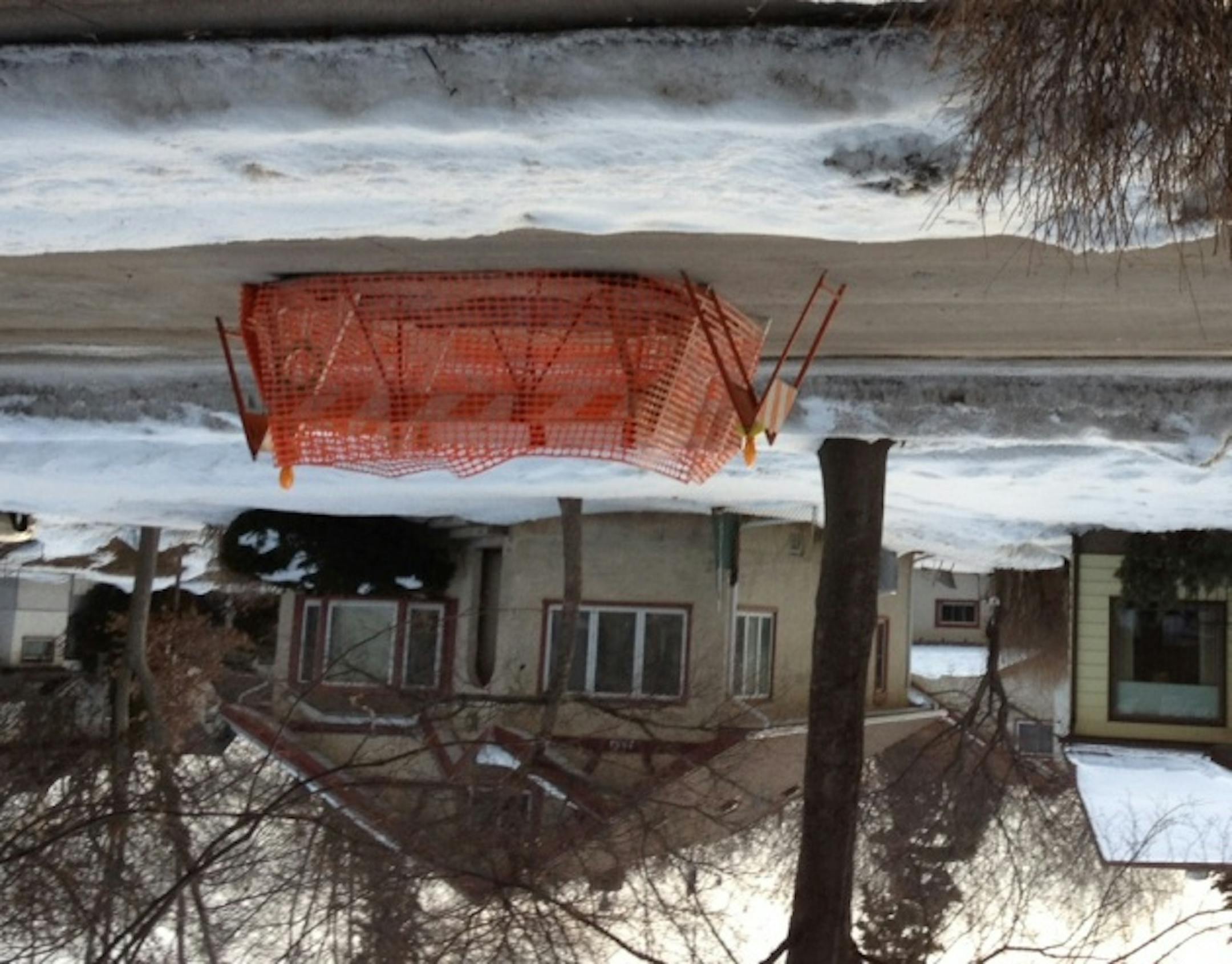 Sink hole on Lincoln St. NE.