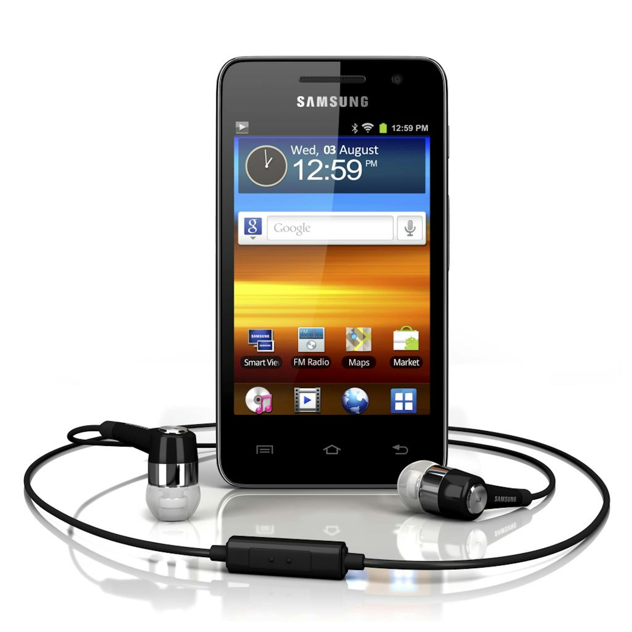 An undated handout photo of Samsung's Galaxy Player 3.6. The player connects to the Internet via Wi-Fi, which allows you to download or stream music, video and games without paying for a monthly cellphone service contract. (Handout via The New York Times) -- NO SALES; FOR EDITORIAL USE ONLY WITH STORY SLUGGED CIR-GEEK-NOTES. ALL OTHER USE PROHIBITED.